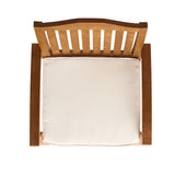 Christopher Knight Home Della Acacia Wood Outdor Dining Chairs, 2-Pcs Set, Teak Finish With Rustic Metal Christopher Knight Home
