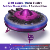 ZIRO Fast Color Changing Twinkling PLA, 1.75mm Filament, Sparkle Glitter with Colorful Transluent PLA, 3D Printing Material,1kg Spool, Dimensional Accuracy +/-0.03mm, Galaxy ZIRO