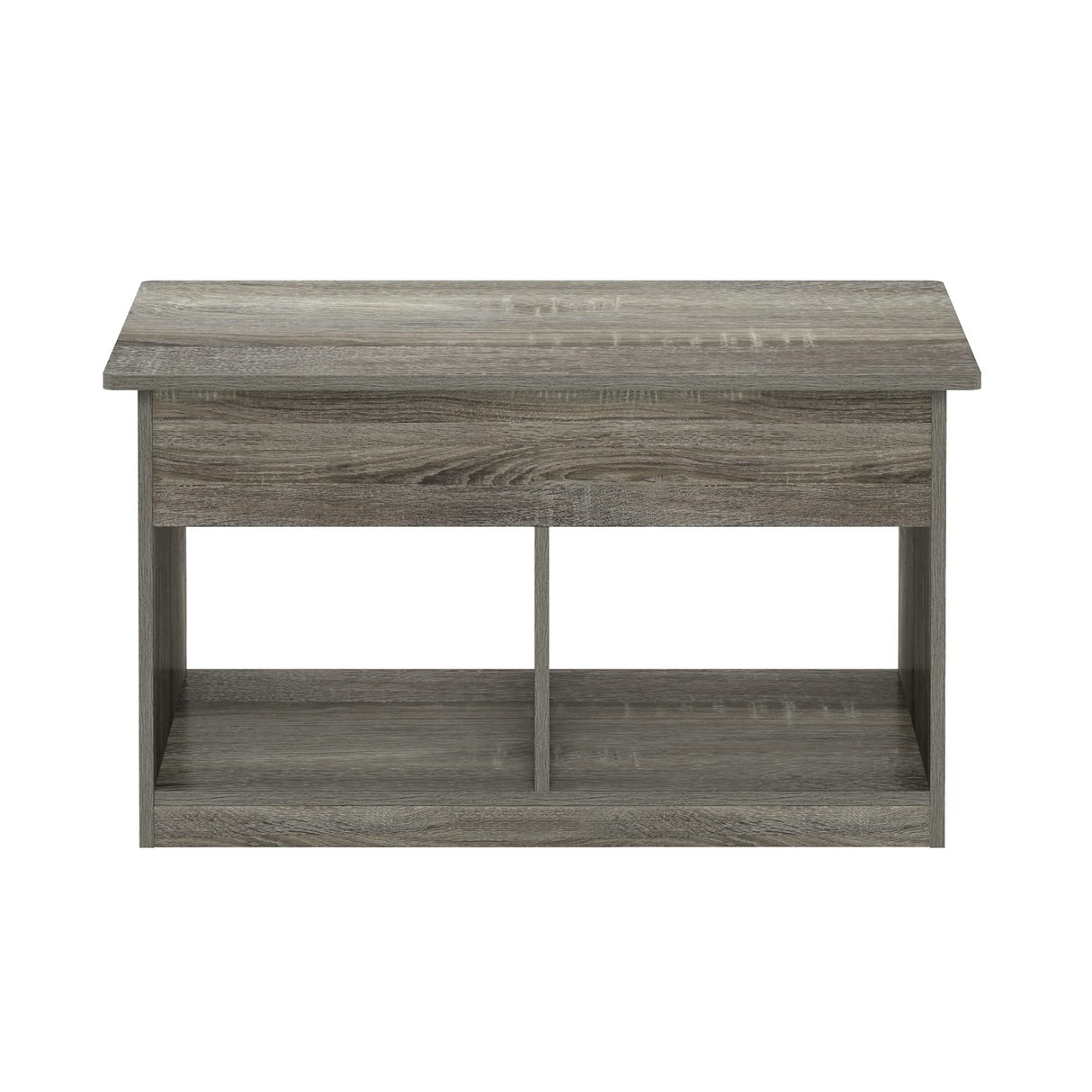 Furinno Jensen Living Room Lift Top Coffee Table with Hidden Compartment, French Oak Grey Furinno