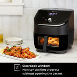 Instant Pot Vortex Plus 6QT ClearCook Air Fryer, Clear Windows, Custom Program Options, 6-in-1 Functions, Crisps, Broils, Roasts, Dehydrates, Bakes, Reheats, from the Makers of Instant Pot, Black Instant Pot