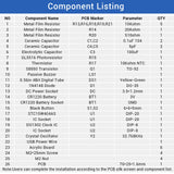 MiOYOOW TJ-56-428 4-Digit Digital DIY Clock Kits with Acrylic Shell, DIY Alarm Clock Soldering Practice Kit for Students and DIYers, DIY Electronics Kit for Learning Electronics MiOYOOW