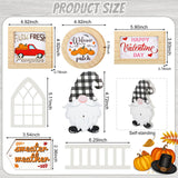 Kigley 70 Pcs Christmas Interchangeable Seasonal Tiered Tray Decor Set Farmhouse Holiday Tiered Tray Interchangeable Tabletop Decor for Holiday Seasonal Home Kitchen Kigley