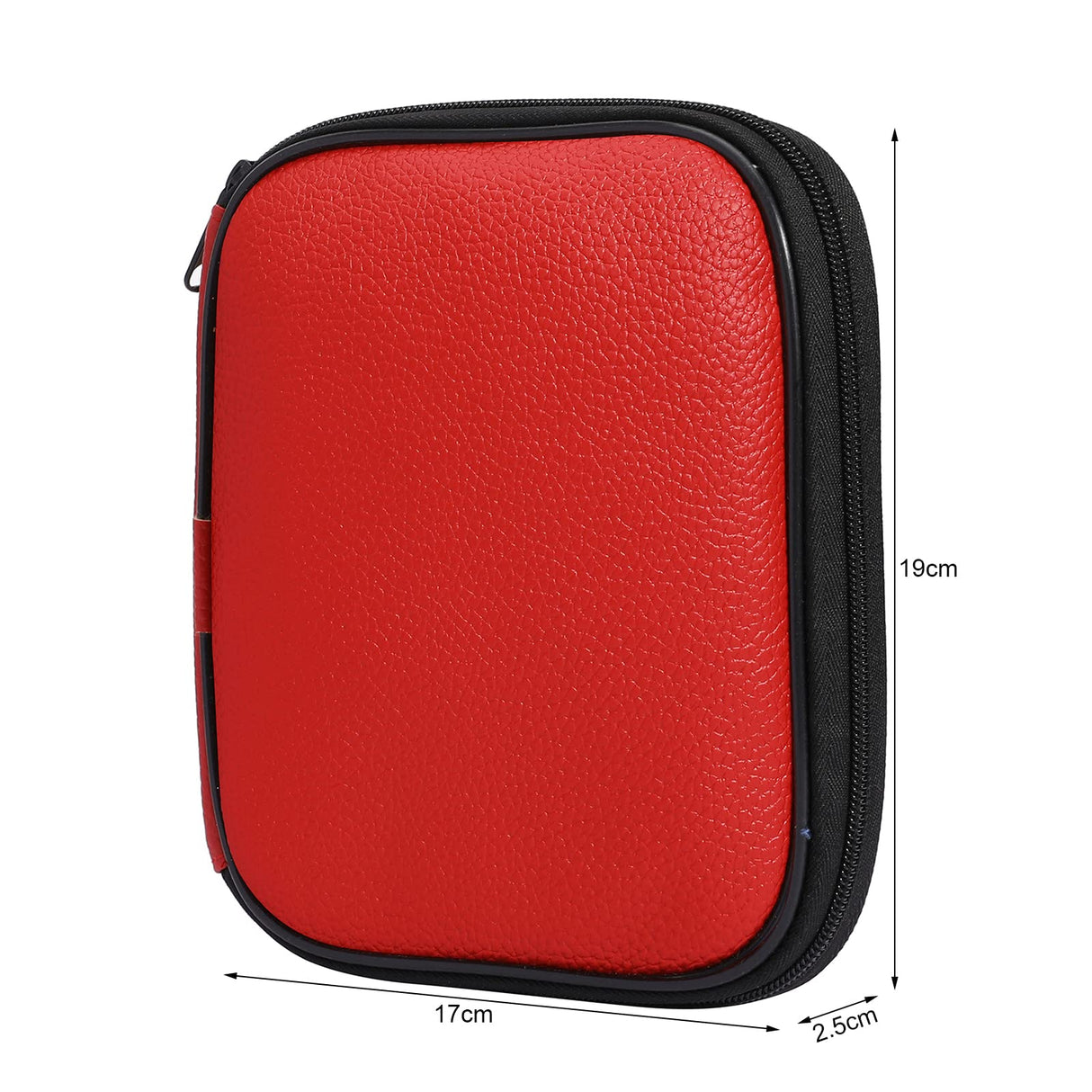 Looen 57 pcs Aluminum Circular Knitting Needles Set with Ergonomic Handles,13 Size Interchangeable Crochet Needles with Storage Case for Small Project (Style 1 New Red) LOOEN