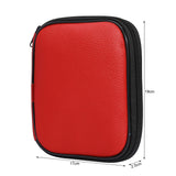 Looen 57 pcs Aluminum Circular Knitting Needles Set with Ergonomic Handles,13 Size Interchangeable Crochet Needles with Storage Case for Small Project (Style 1 New Red) LOOEN