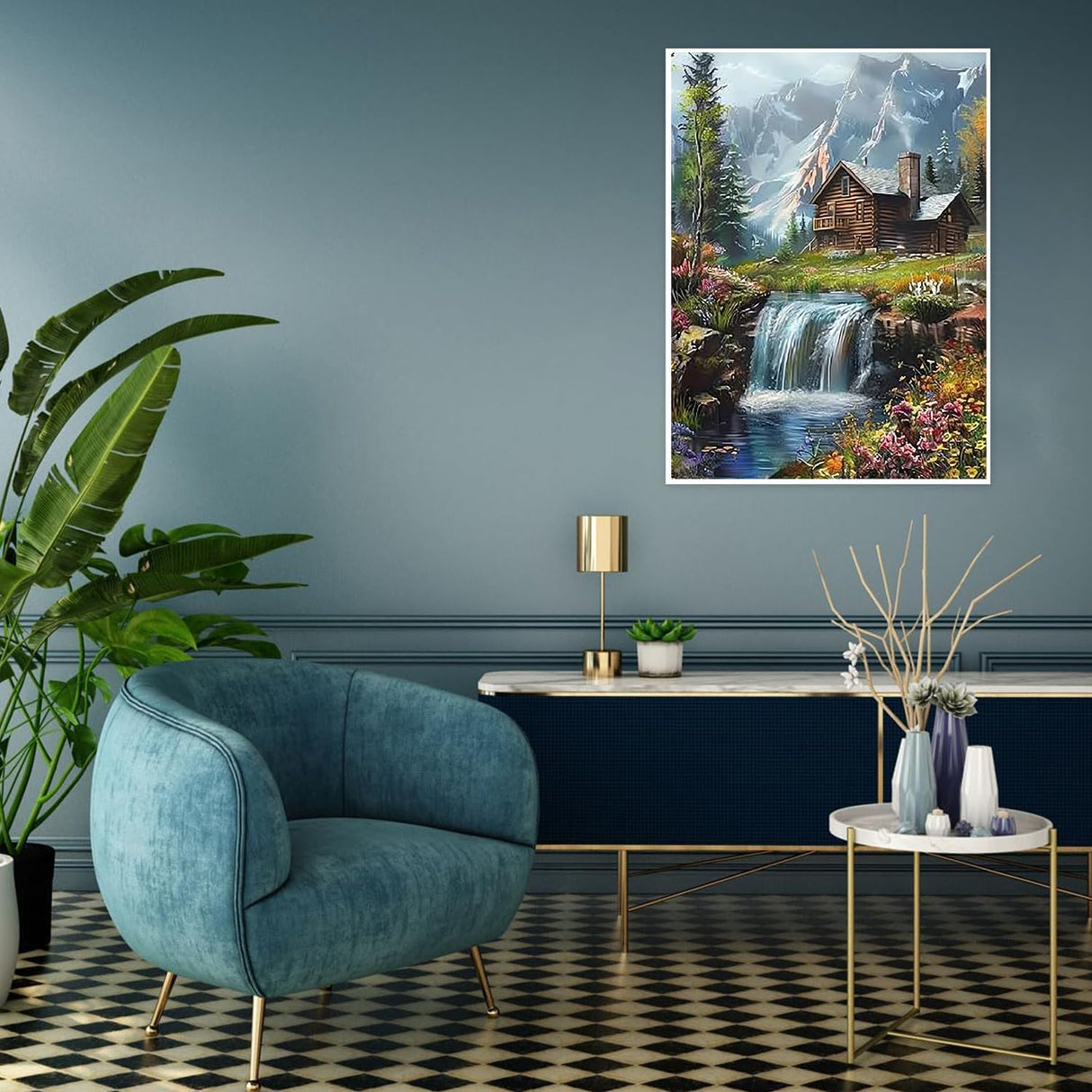 EIBEILI Diamond Painting Kits for Adults, 4 Pack Landscape Diamond Art Kits for Beginners DIY 5D Full Drill Forest Sunset Scenery Diamond Dots Gem Art and Crafts for Home Wall Decor 12x16 Inch EIBEILI