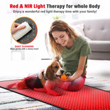 Red Light Therapy Mat for Body, 71"x 31" Red Light Therapy Blanket Red Near Infrared 660nm 850nm Full Body Pad, 1280 LEDs Infrared Light Therapy for Body for Pain Relief, Improved Sleep GMOWNW