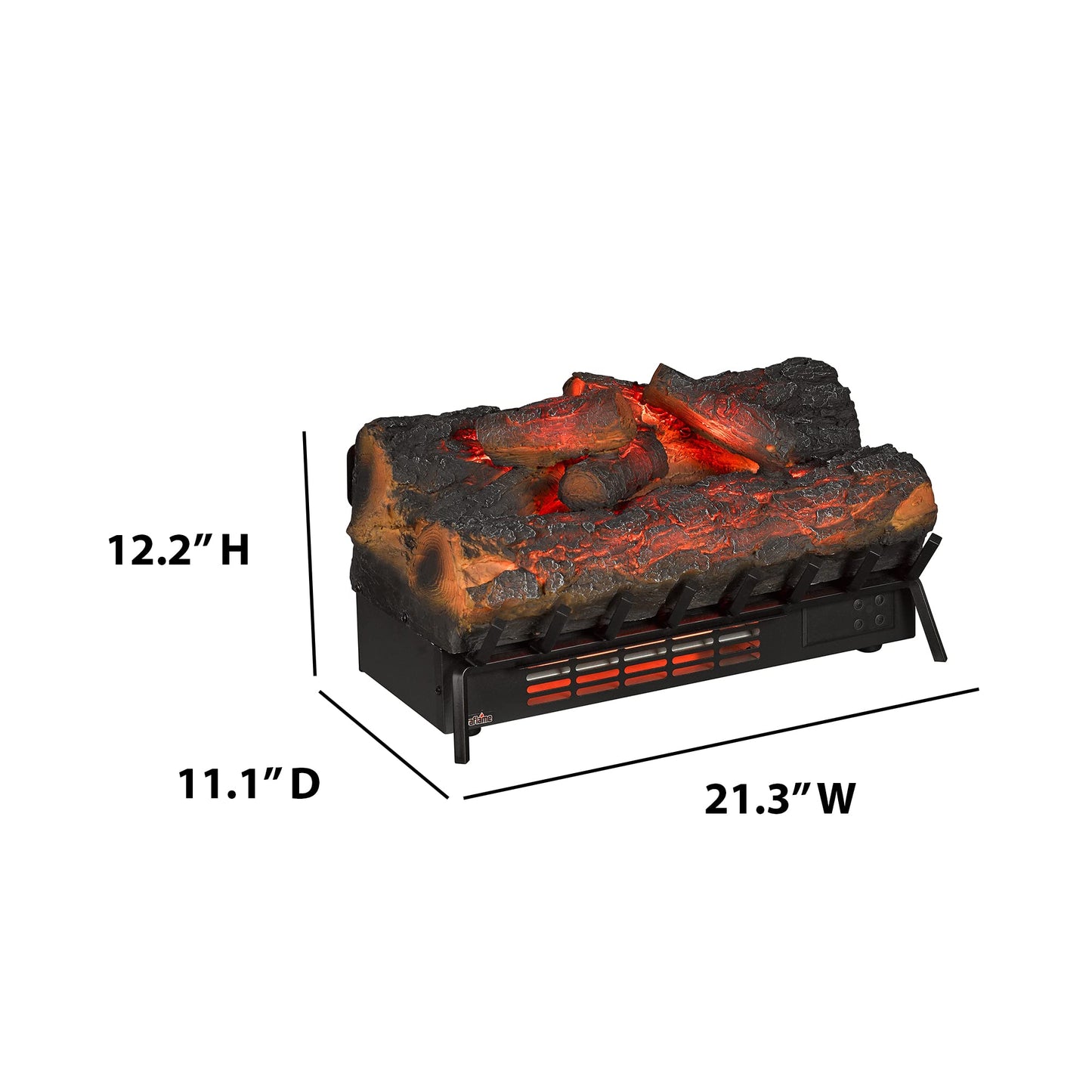 duraflame Electric Log Set 1,000 Sq Ft Heater, Faux Logs Insert with Infrared Flames for Existing Fireplaces, Remote Control Included