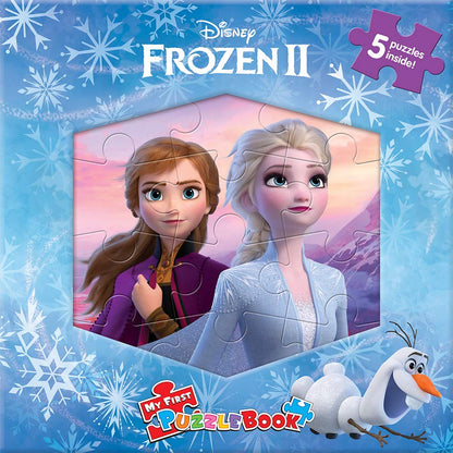 Disney Frozen 2 My First Puzzle Book - Jigsaw Puzzles for kids, 10-page board book, 5 puzzles to enjoy