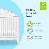 DaVinci Fiona 4-in-1 Convertible Crib in White, Greenguard Gold Certified DaVinci