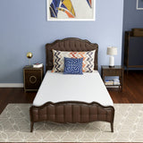 PayLessHere 6 Inch Twin Green Tea Cooling Gel Memory Foam Mattress Twin Size in a Box,Medium-Firm,Pressure Relief&Temperature Regulation,CertiPUR-US Certified,White PayLessHere