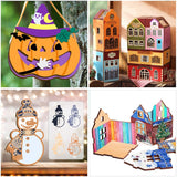 PYD Life 8 Pack Unfinished Wood Sublimation Plywood Board for Crafts,11.8" x 11.8",1/5" Thick(5 mm) White Wood Sheets Blanks Double-Sided Printable for Laser Cutting Machine 40 W PYD Life