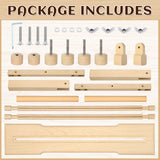 Yookeer Adjustable Embroidery Stand Hands Free Cross Stitch Scroll Frame Needlepoint Needlework Frame Stand Wooden Rotated Embroidery Hoop Holder for Arts Crafts Sewing Kit Supplies Yookeer