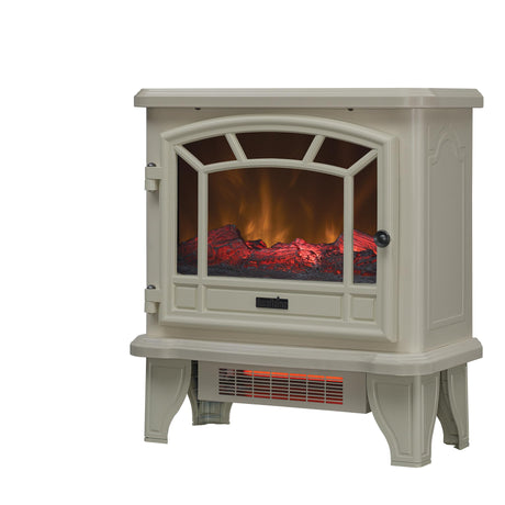 duraflame® Infrared Quartz Electric Fireplace Stove Heater, Cream Duraflame