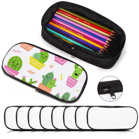 8Pcs Sublimation Blanks Cosmetic Bags,Travel Makeup Bag Organizer Make Up Bag Removable Lid Design Heat Transfer Subliamtion Bags Blanks Makeup Bag With Zipper Toiletry Bag Cosmetic Bag DIY Craft KKSUBCA