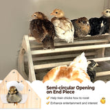 CuffUp Chicken Perch Chicken Toys for Coop Durable Chick Jungle Gym Strong Wood Roosting Bar Chicken Swing for Chicken Supplies for Chicken Coop Accessories and Brooder for Baby Chicks (2 Pack) CuffUp