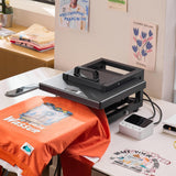 VEVOR Heat Press Machine, 15 x 15 inch, 8-in-1 Multifunction, Heat Up Fast and Even, All-New Patented Design, Easy to Control, Sublimation Press Machine for T-Shirts/Mugs/Tumblers/Caps/Plates, Black VEVOR