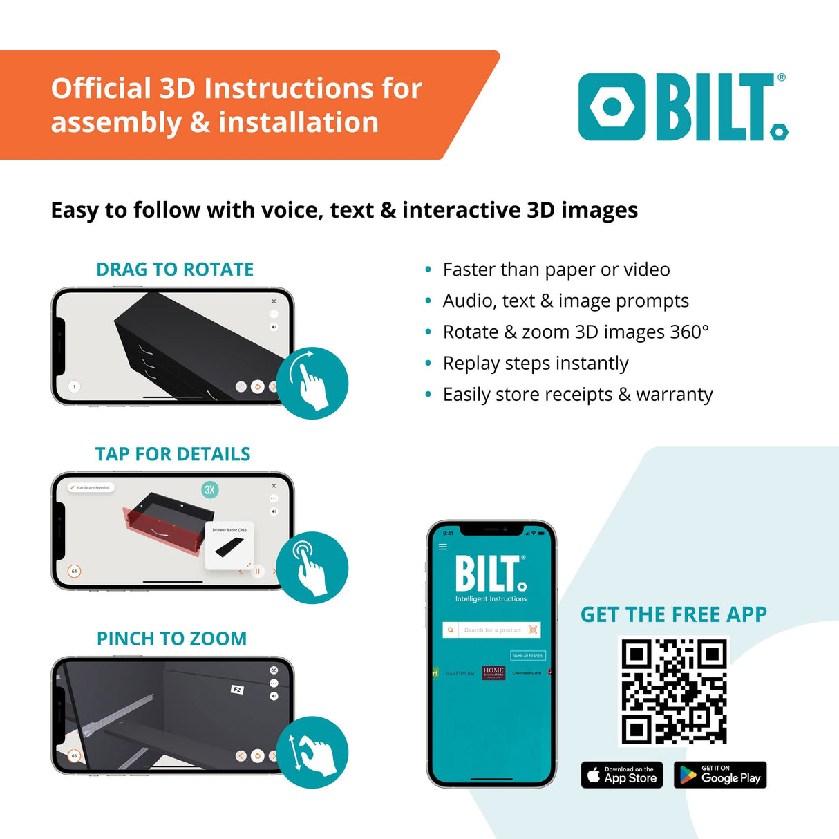 South Shore Gramercy 6-Drawer Double Dresser, Pure Black with Brushed Nickel Handles South Shore