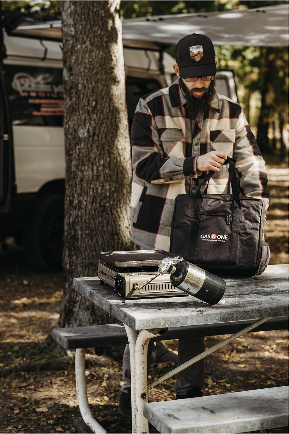 Gas One GS-3400P Propane or Butane Stove Dual Fuel Stove Portable Camping Stove - Patented - with Carrying Case Great for Emergency Preparedness Kit Gas One