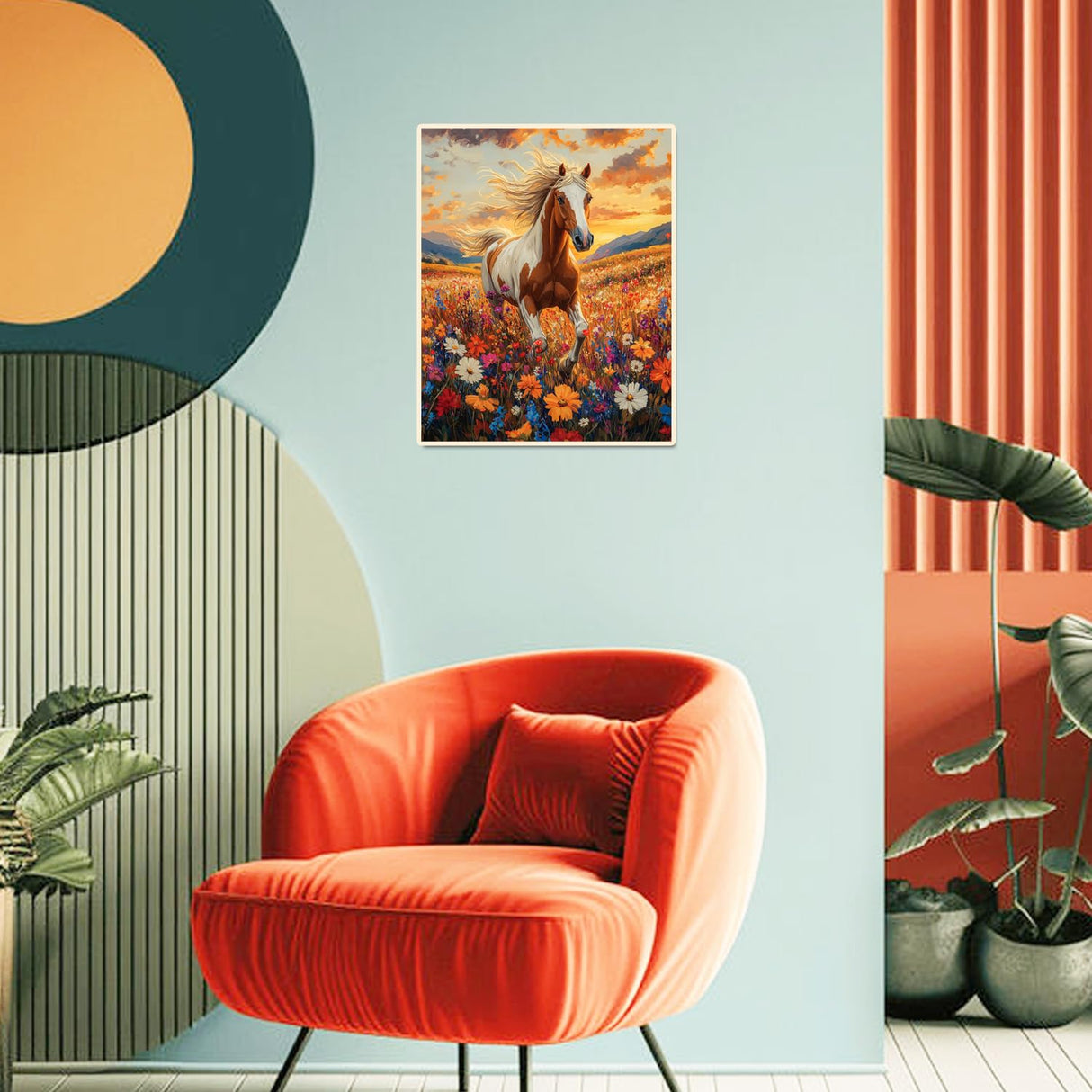 obterie Horse Paint by Numbers Kit for Adults Beginner Animals Oil Painting Kit Adult Paint by Number Kits on Canvas DIY Painting for Beginners Art by Numbers for Gifts Home Wall Decor 16x20 Inch obterie