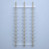 Wall Mounted Eyewear Holder Organizer Storage, Aluminum Alloy Sunglasses Holder Display Rack Multiple Eyewear Display Rod Collection Rack, Retail Store Metal Reading Glasses Storage Rack, White WoodArtSupply