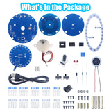 PEMENOL Soldering Practice Project Kit, DIY Globe Planetary Motion Soldering Kit, Rotating Universe Model Electronic Kit with Music Brightness Adjustable for STEM Learning School Education PEMENOL