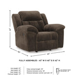 Signature Design by Ashley Frohn Urban Manual Rocker Recliner with Pillow-Top Arms, Dark Brown Signature Design by Ashley