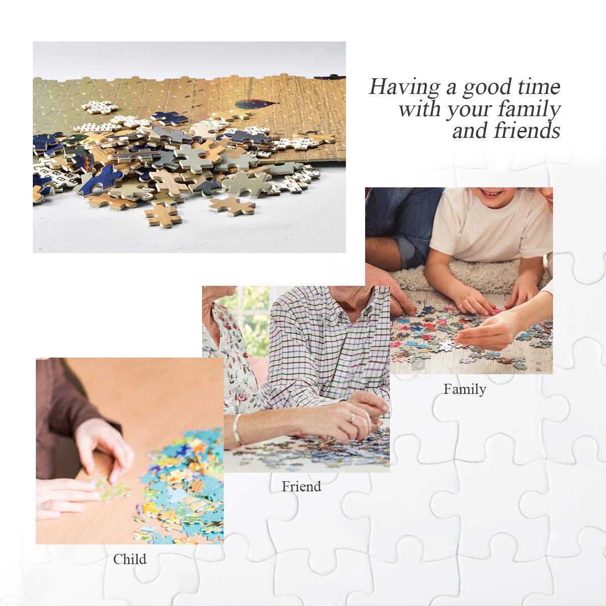 Castle with Firework Jigsaw Puzzle 500 Piece, Dream Castle Puzzle for Adults Kids DIY Gift SUABO