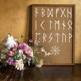 60pcs Runes Stencils for Painting on Wood Burning Patterns Tree of Life Stencils Nature Stencil Tree Paint Template on Art Craft Canvas Wall Fabric Rock (60runes) yhslmh