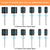 BAGTeck 162 Pieces Sanding Drums Kit Drum Sander for Drill with Storage Box Including 150 Pieces Sanding Band Sleeves and 12 Pieces Drum Mandrels for BAGTeck