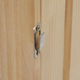 Wooden Cat House, Large Wooden Indoor Cat Enclosure Catio Cage with Ramp and Covered Cat House Kit, Enclosed Cat Condo w/Wheels for Cats Kittens YINZINR