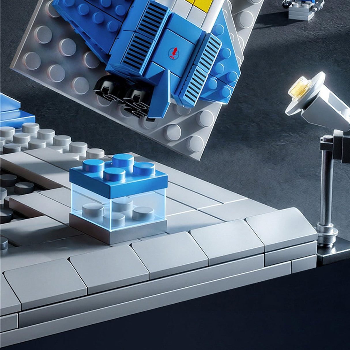 Vilbocr 69-Piece Rocket Ship Building Blocks Set | STEM Educational Space Toy for Kids Ages 6-12 | Creative Construction Kit for Solo & Group Play | Compatible with Major Brands Vilbocr