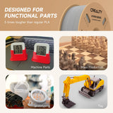 Official Creality Hyper PLA Filament 1.75mm, High Speed PLA 30-600mm/s 3D Printer Filament, Dimensional Accuracy +/-0.02mm, Fit Most FDM 3D Printers, 1KG(2.2lbs) Spool Gray Creality