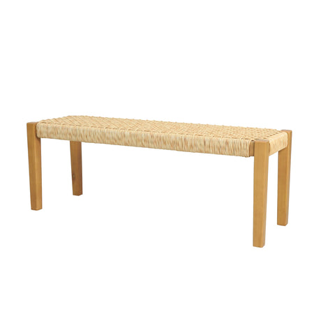 Christopher Knight Home Isaac Outdoor Modern Industrial Acacia Wood Bench, Brown and Teak Christopher Knight Home
