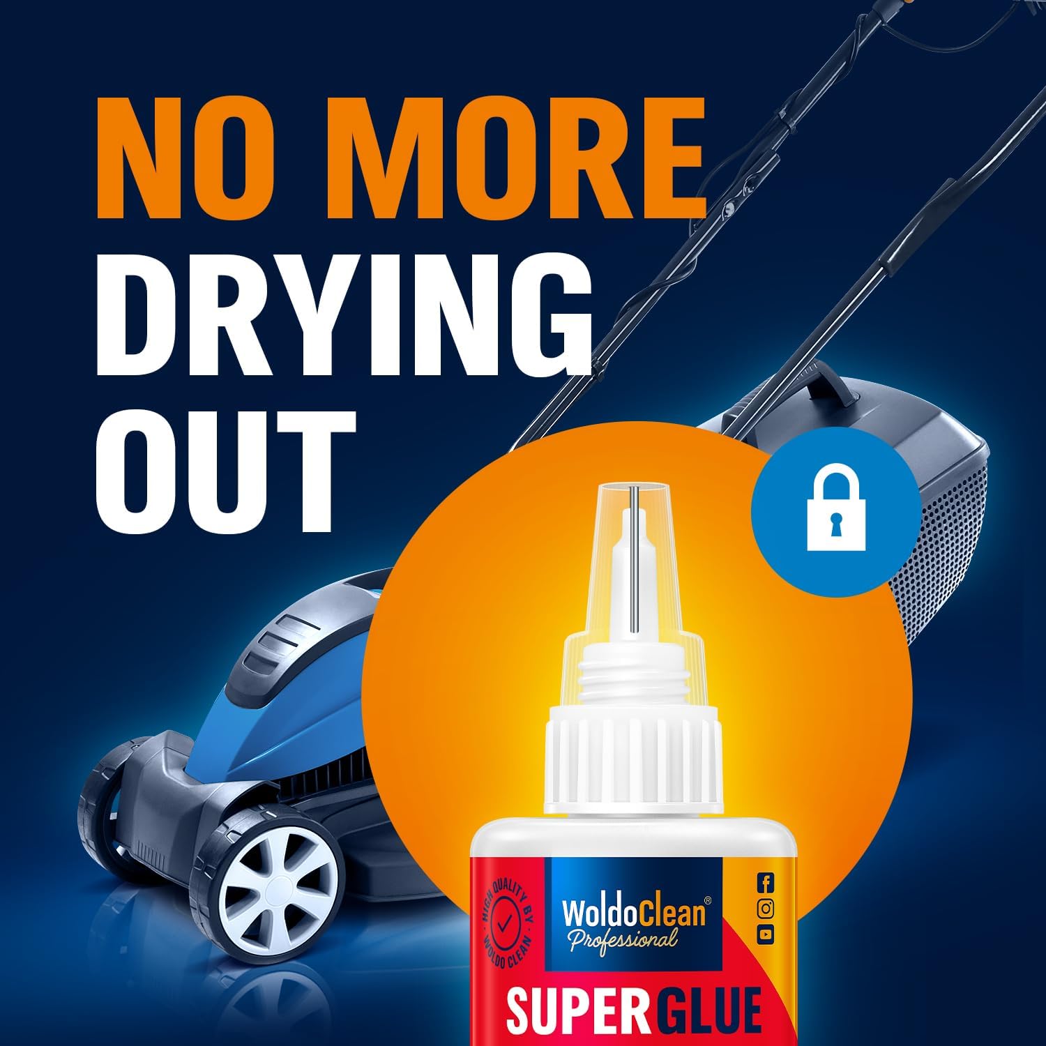 Super Glue for All Purpose Extra Strong 0.88oz - Waterproof, Heat-Resistant, Clear Glue with Precise Nozzle - WoodArtSupply