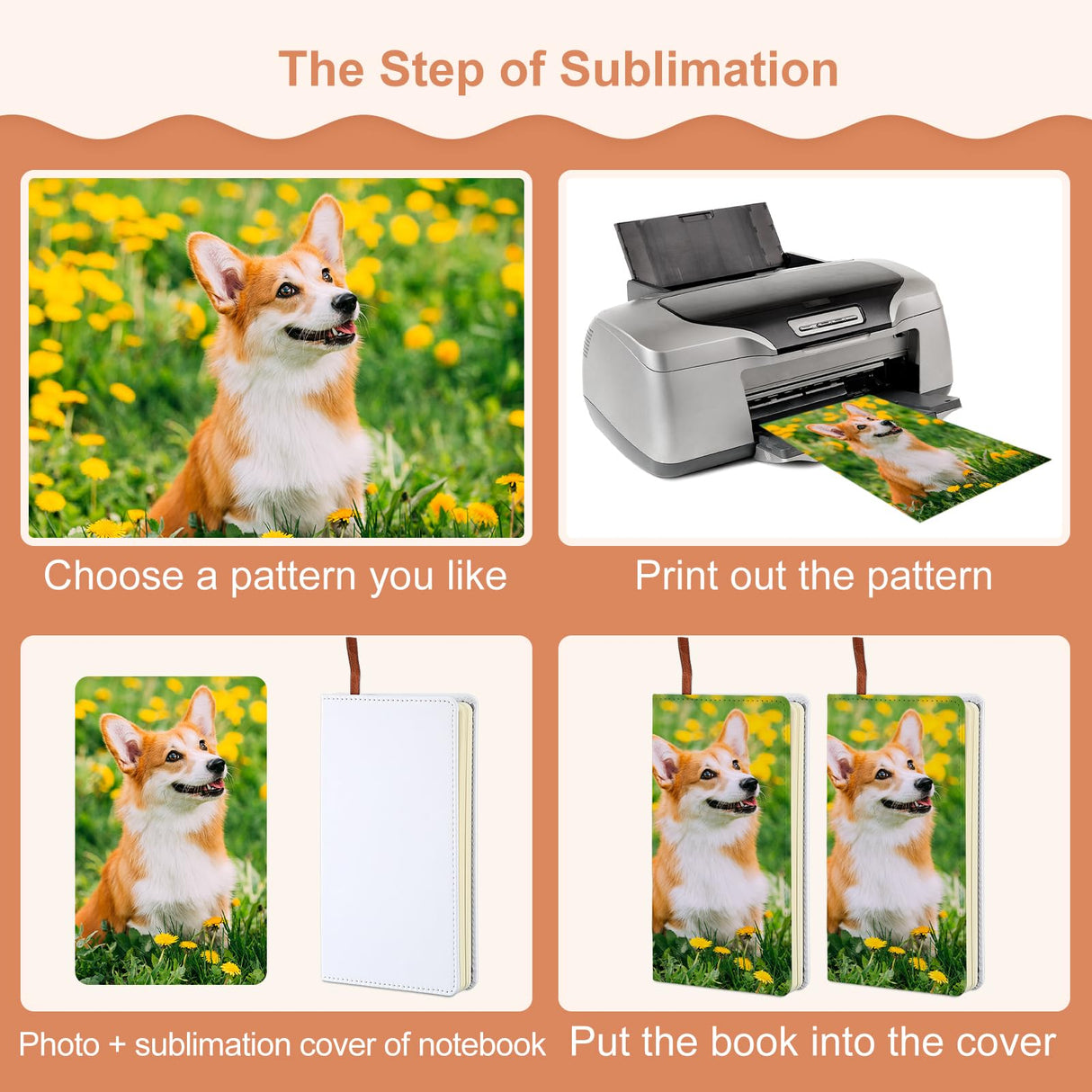 Jetec Sublimation Journal Blank Notebooks Faux Leather Journal Notebooks Small Notebook Notepad A6 Cute Hardcover Blank Notebook for School Office Supplies 200 Pages (12 Packs) Jetec