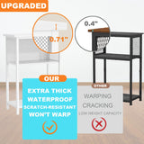 BSONE 5-10 Gallon Fish Tank Stand, Small Aquarium Stand Shelf, 0.71" Thickened Tabletop, 20.5" Wx11 Dx31 H, White BSONE