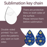 200 pcs Sublimation Earring Teardrop Blanks Bulk Double-Sided MDF Wood Blank Sublimation Earring for Sublimation White Tear Drop Earrings for DIY Craft AiDiYGECO