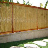Backyard X-Scapes Natural Bamboo Fencing 6 feet High Outdoor Decorative Rolled Fence Panel 6 ft H x 4 Ft L x 1 in D Backyard X-Scapes