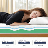 FTOPBTB 10 Inch Twin Size Mattress, Cooling Gel Memory Foam Medium Firm Mattress, Breathable Pressure Relief, CertiPUR-US Certified Foam, Mattress-in-a-Box, No Fiberglass (10 Inch, Twin) FTOPBTB