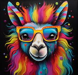 Generic Rainbow Llama 5D Diamond Paint for Adults Full Drill Round Diamond Art Painting by Number Kits for Beginners Gems Cross Stitch for Wall Decor 13.8x13.8inch(7) WoodArtSupply