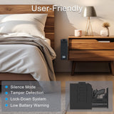 Biometric Gun Safe, Mounted Handgun Safe for Nightstand Bed Side Hidden Gun Storage in Wall Quick Access Bedside Slider Pistols Safes for Handguns with Fingerprint, Keypad, Pistol JNOSFL