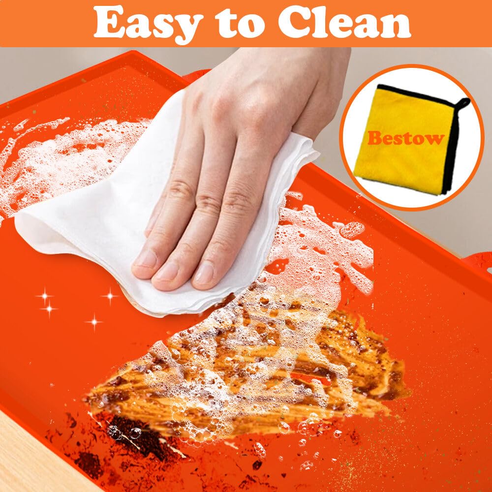 28" Silicone Mat for Blackstone Accessories, Blackstone Grill Mat for Silicone, Grill Cover for Outdoor Grill, Durable Griddle Accessories, Blackstone Accessories, All Season Cooking Protective Cover ChasingSun