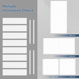 Neoaider Slatwall Panel 8 FT x 4 FT, Interlocking Slat Wall Paneling, Wall Mounted PVC Wallpanel, Suitable for Garage Storage and Organizer, Slatwall Board, Shelves - White Neoaider