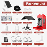 birdsnap® APS - Metal Bird Feeder with Camera Solar Panel 32GB Card, AI Identify 10000+ Birds Camera Feeder, 2K HD Live View Auto Record Bird Video, Ideal Xmas Gift for Bird Lovers birdsnap