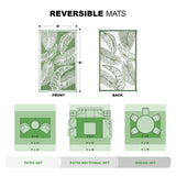 wikiwiki Outdoor Rug, 5x8ft Waterproof Reversible Mat Indoor Outdoor Rugs Carpet, Small Area Rug Plastic Straw Rug for Patio Deck Balcony Pool RV Camping Beach Picnic, Green, Rugscape Series wikiwiki