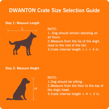 DWANTON Dog Crate Furniture, 25" L Three-Door Wooden Dog Kennel Indoor, Connectable Expansion, Wooden Dog Crate Table for Small/Medium/Large Dog, Dog House, Dog Cage Large, Black