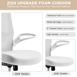 Mimoglad Office Chair, High Back Ergonomic Desk Chair with Adjustable Lumbar Support and Headrest, Swivel Task Chair with flip-up Armrests for Guitar Playing, 5 Years Warranty Mimoglad