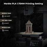 AMOLEN PLA Filament Fossil Gradient Stone PLA 3D Printer Filament 1.75MM Dimensional Accuracy ＋/－ 0.02mm1kg(2.2lbs) Matte Finish Printing Spool AMOLEN