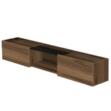 Atelier Mobili Floating TV Stand 65 Inch TV, Wall Mounted Media Console, Mid Century Modern Media Console, Walnut TV Stand for Living Room, Floating Entertainment Center (Walnut, 69 Inches) ATELIER MOBILI THE LEADER OF THE INTERCHANGEABLE FURNITURE