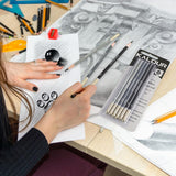 KALOUR PDAS Professional Willow Charcoal Pencil Set - 6 Premium Pencils (Light to Dark Shades) for Drawing, Sketching & Shading, Artist-Grade Tools for Beginners & Professionals KALOUR PDAS